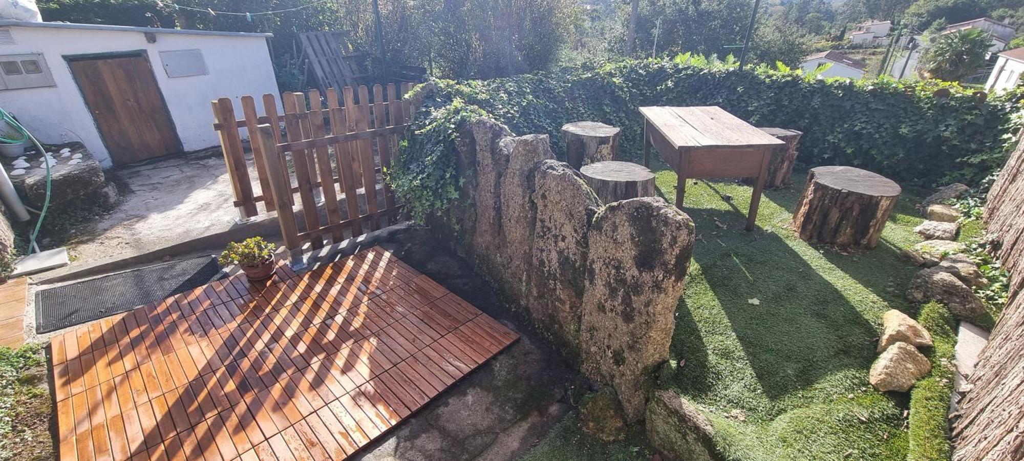 Tipica Casa De Piedra Villa ซานติอาโก เด กอมโปสเตลา ภายนอก รูปภาพ